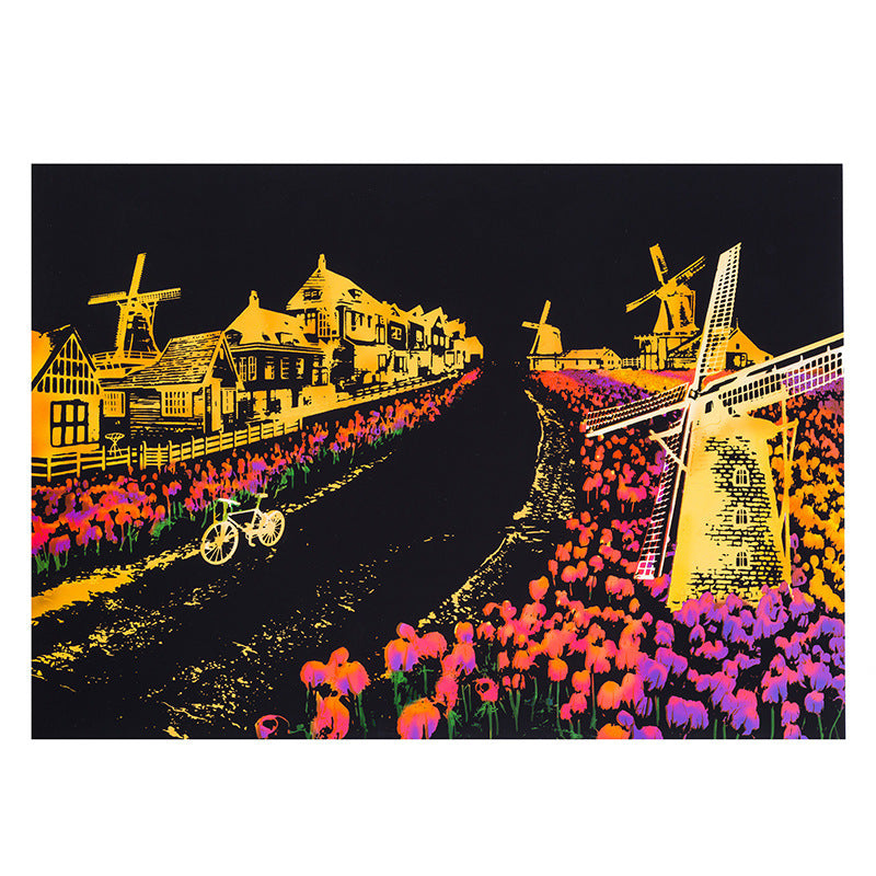 City night scratch painting f0005b1e 0a76 4389 9fa6 e6c98a4e2928