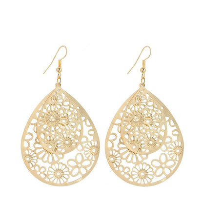 Double-layer Water Drop Hollow Retro All-match Earrings f0127c1c 0cd3 498e b025 6c855f2004e1
