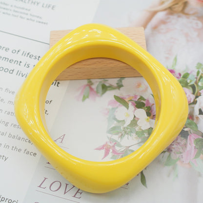 Marbling Acrylic Bracelet Shaped Irregular Square f04d0333 b248 4633 b2ae 266345cde236