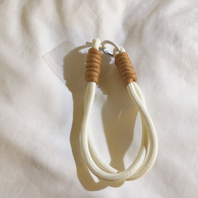 Short Braided Rope Wrist Keychain Pendant f07339ab 418b 4566 a8ec d78c546cfd77
