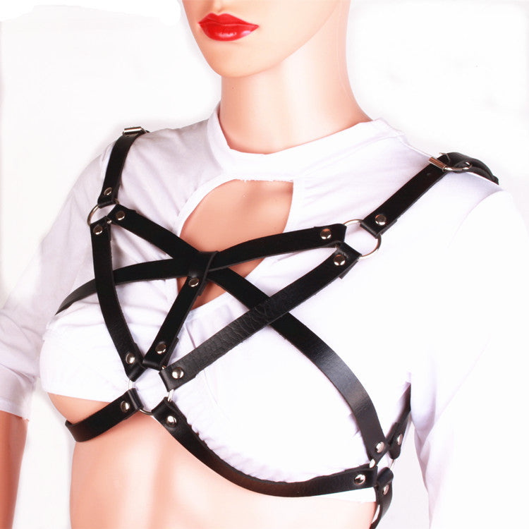 Punk Personality Multi-ring Rivet Chest Strap f07a0baa b921 46f9 80e8 0a03501d9bae