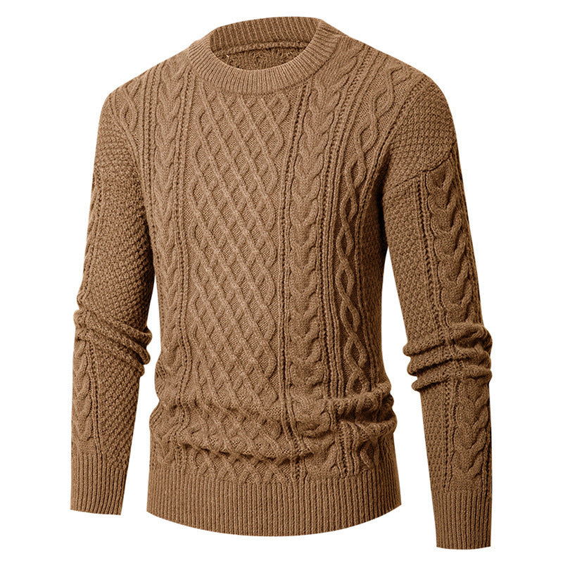 Men's Young And Middle-aged Thickened Solid Color Round Neck f0868e59 dd83 482d a5ad 38d2826a8352