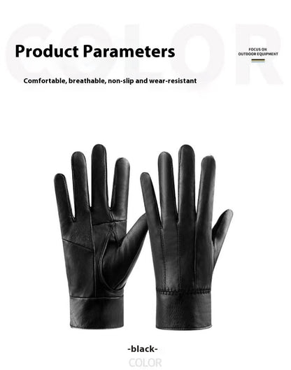 Genuine Leather Gloves For Men Women Fleece Lined Padded Warm Keeping Sheepskin Gloves f08fde4d ef58 4cb1 869c 3c3d4b7e1a36