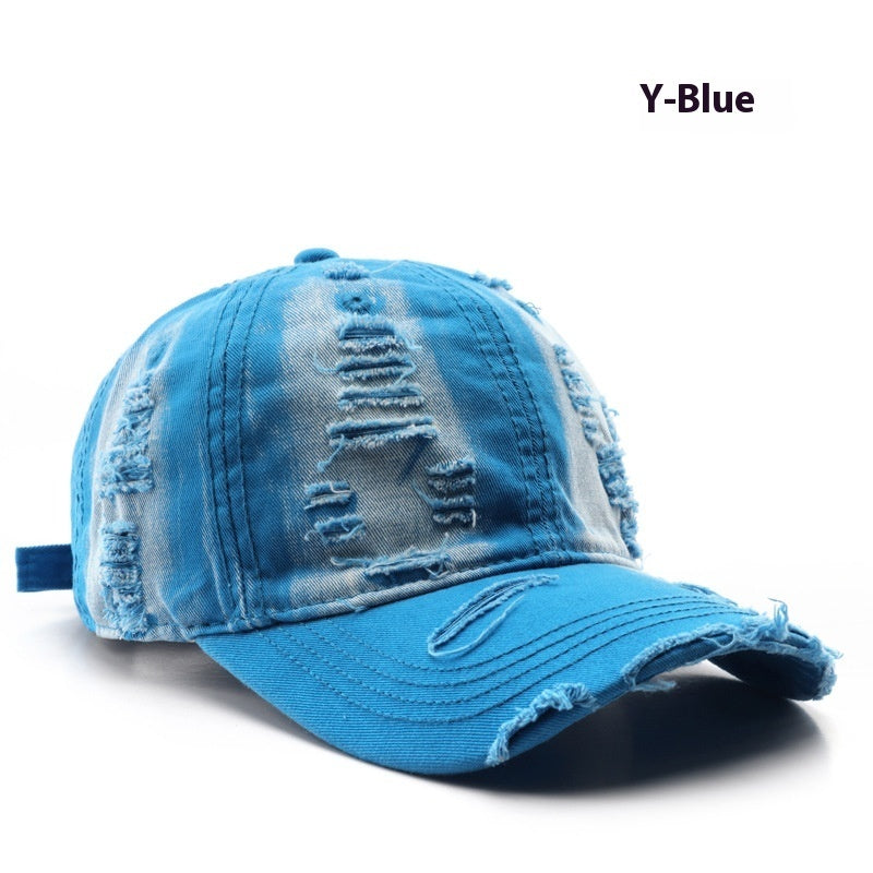 Retro Pure Color Washed Hole Light Board Baseball Cap f092dcff 729e 488c 8c77 ccff54925bef trans