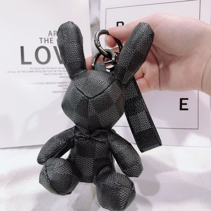 Creative Fashion Leather Bunny Car Keychain Pendant f09a3b06 b969 4965 85de e273abed63b6