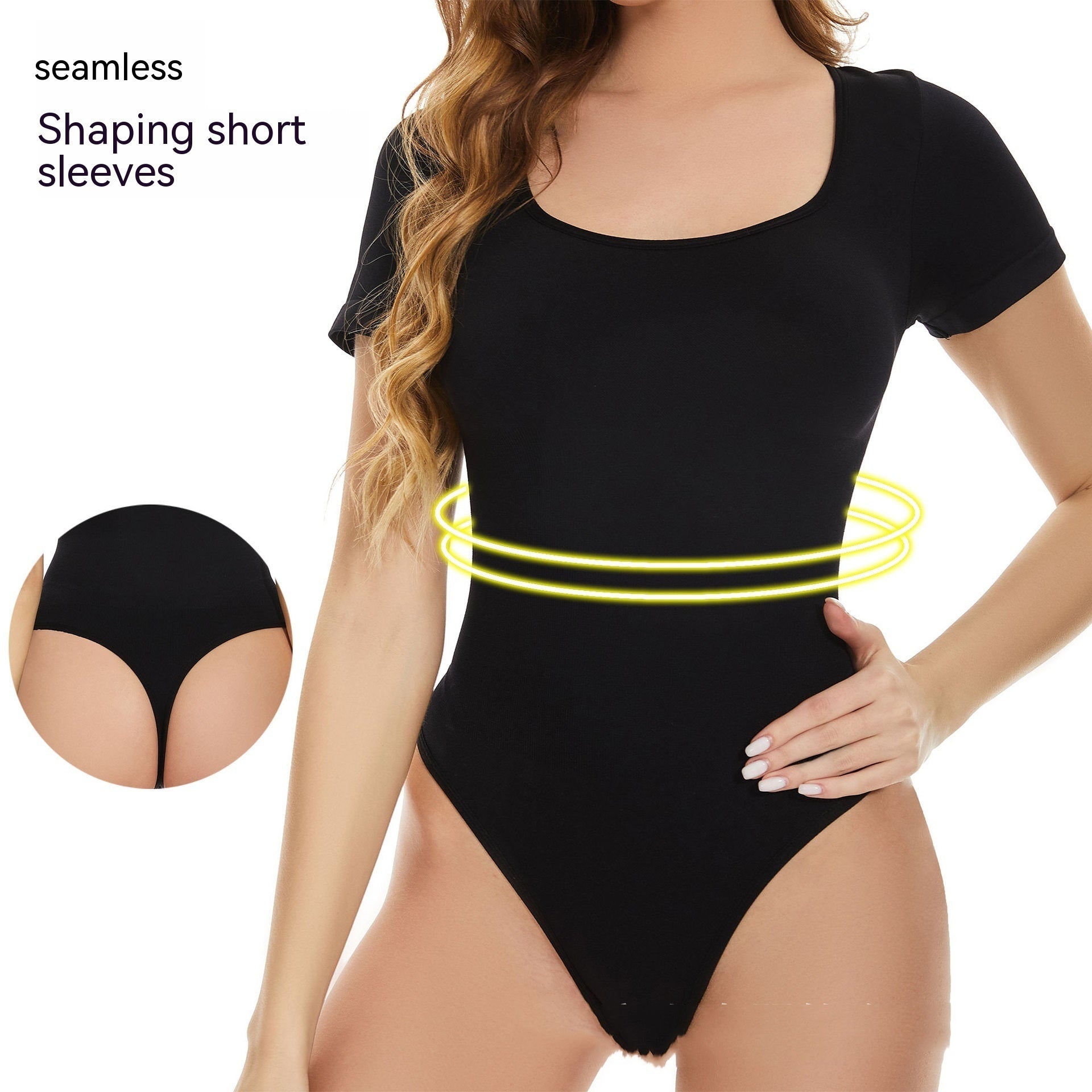One-piece Corset Belly And Waist Shaping Shaping One-piece Seamless Short Sleeve f0c6712e 74b6 4ccc 9b31 eb307fb9a2be