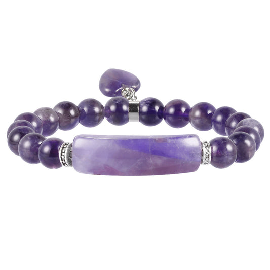 Crystal Round Beads Elbow Bracelet With Heart-shaped Pendant Bracelet f0c9811f 8966 4319 95c4 ac34830b06b2