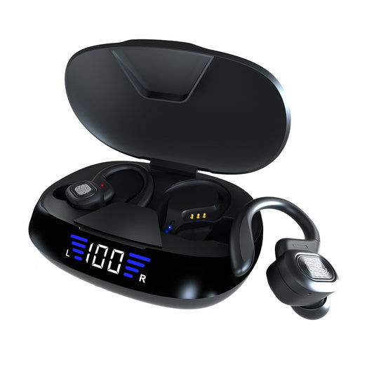 Bluetooth Headset Binaural Ear Hook Touch Headset With LED True Digital f0cb2ec8 2ad5 4be7 94d7 8c7c63cf3906