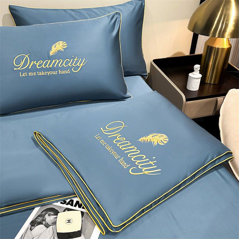 Modern Simple Washed Silk Airable Cover Ice Silk Printing And Dyeing Embroidery f0cb5e7a 5bde 43d4 bd14 38750ccf4309