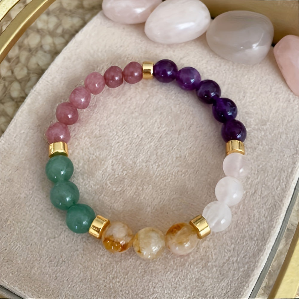 Universal Natural Stone Citrine Dongling Stone Malachite Bracelet f0e3c4d1 a7ec 4f4b 89ef 68fc3b310fb9