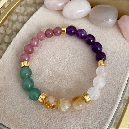 Universal Natural Stone Citrine Dongling Stone Malachite Bracelet f0e3c4d1 a7ec 4f4b 89ef 68fc3b310fb9