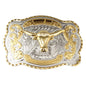 Golden Equestrian Big Head Belt Buckle Two-color Craft Alloy Smooth Buckle f0e6bbc4 2efd 434d 8b85 156f36086cd9