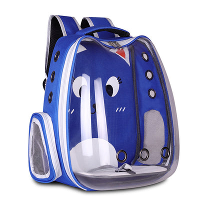 Pet Supplies Pet Backpack Convenient Pet Space Bag Breathable Shoulder Cat Bag Dog Bag f0f5f202 feb3 4253 99a8 55744026c518