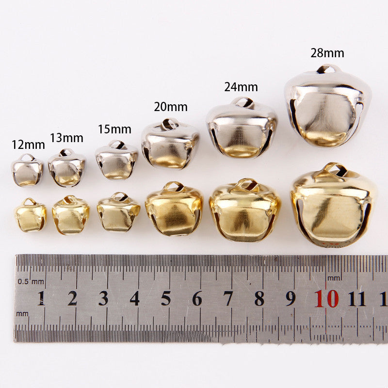 12mm 30mm Cross Opening Water Plated Iron Bell DIY Ornament Pendant Christmas Bag Decoration Bell - HD Wireless Product #3