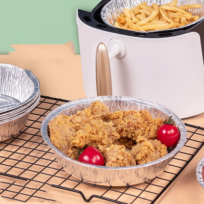 Non-stick Aluminum Foil Liners Air Fryer Disposable Paper Liner Oil-proof Steaming Basket Kitchen Tool BBQ Drip Pan Tray f103