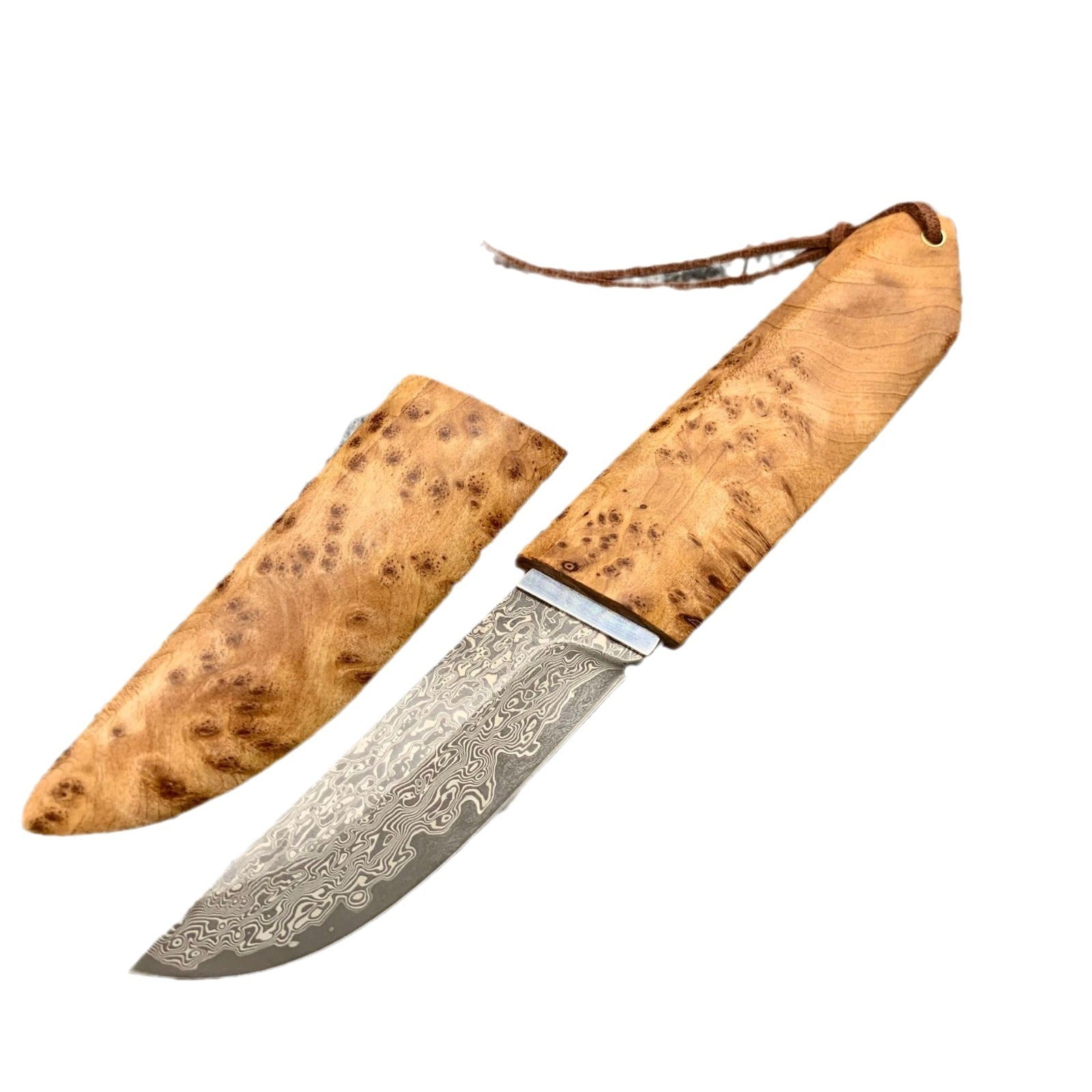 Outdoor Camping Forging Damascus Pattern Steel Short Knife f10d5827 5646 4de8 b890 e963b3762d07