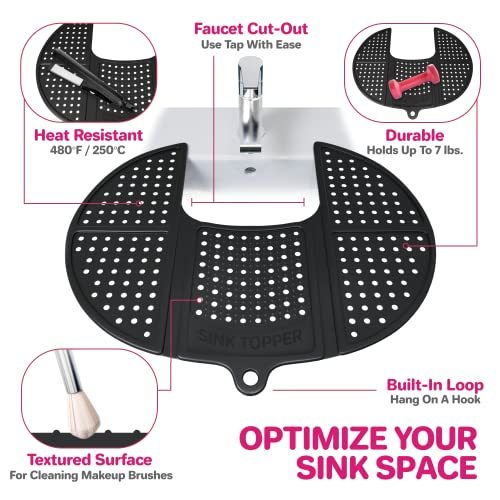 Top Of Sink Foldable Sink Cover Silicone f1276f47 8fb3 4091 94e6 d3eb40f57bd3