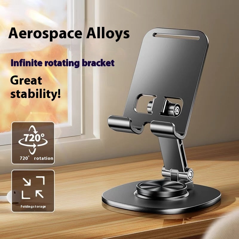 Aluminum Alloy Mobile Phone Holder Lazy Folding Rotation - 图片 3