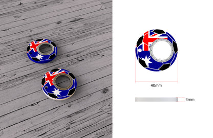 Creative Football World Cup Fidget Spinner Toy Keychain Hand Spinner Anti-Anxiety Toy Relieves Stress Finger Spinner Keychain