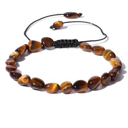 Natural Stone Traveling Irregular Beads Woven Bracelet f153be3c 74c9 4440 9e7d 26e75e110112