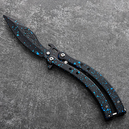 Non-opening Blade Practice Knife Folding Butterfly Knife Training Toy Swinging Knife All Steel f171b481 75d6 432d 9d58 4c6f9c