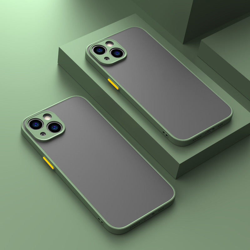 Fine Hole Skin-sensing Phone Case Full Lens Anti-fall Frosted Hard Protective Cover f17aa253 c8ed 4398 8072 b799e630e997