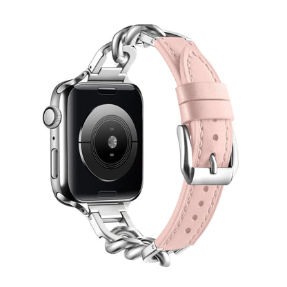 Stainless Steel Leather Single Row Denim Chain Iwatch Strap f18bf57e 648e 4c87 990a f30f827e8c25