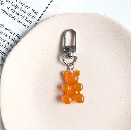 Candy Color Bear Keychain Female Cute Resin f1a198c7 0fa0 4785 9595 2b5607cb3e37