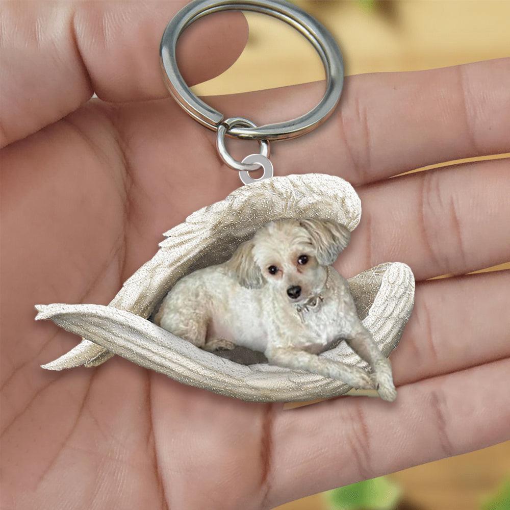New Unique Dogs And Cats Sleeping Angel Pendant Car Key Ring f1aa859d 238b 4fe7 b65e bd68ed48842c
