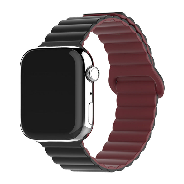 Two-color Silicone Magnetic Back Ring Buckle Watch Band f1e4a062 d502 4858 ac01 1427bcb7383a