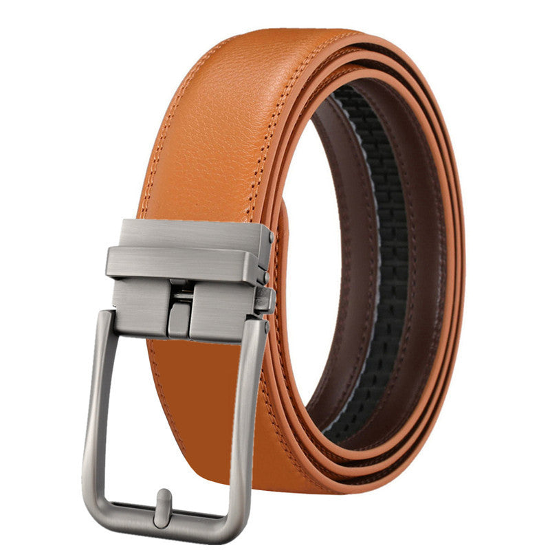 Men's Leather Belt Automatic Buckle Simple Hollow f1e57e97 91c9 4182 9e8a 2a9fa95c703f