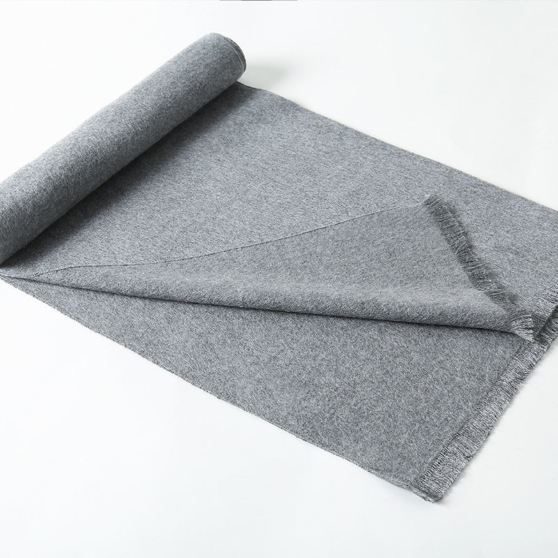 Simple Plaid Warm Keeping Artificial Cashmere Scarf f1fdbfce 4d5f 44c0 9fd9 cd166e606a14