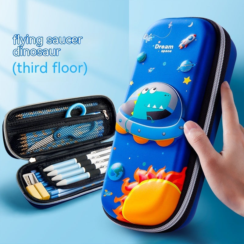 Three-dimensional Pencil Case Primary School Kindergarten Cartoon Large Capacity Pencil Case Pencil Box - 图片 7