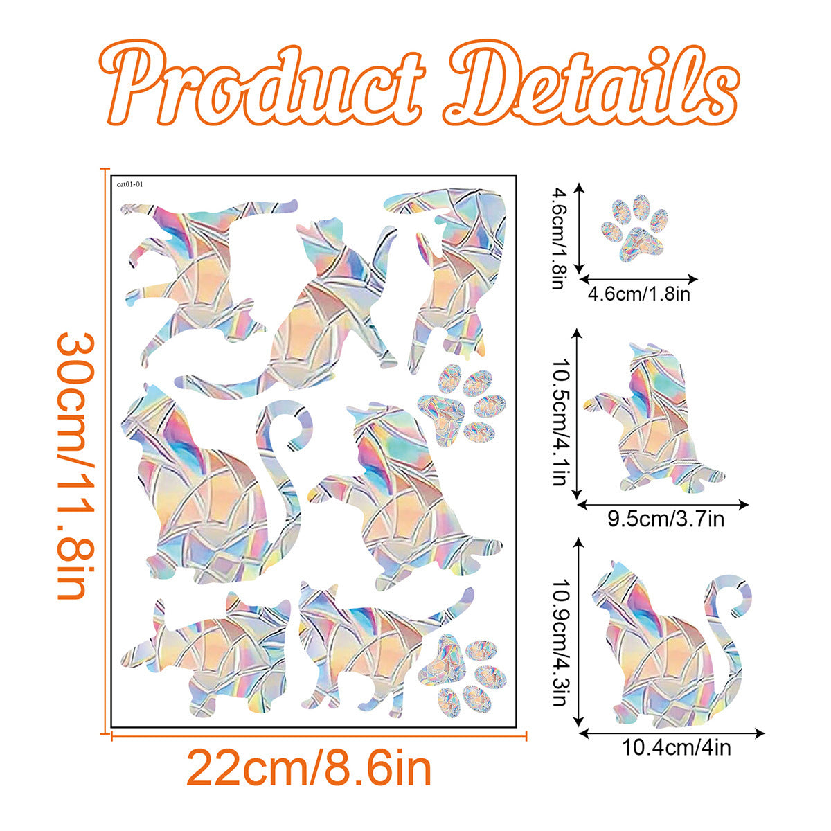 Rainbow Prism Electrostatic Glass PVC Decorative Colorful Window Stickers f205a689 e6ae 407b bff1 8ae92e8bc959