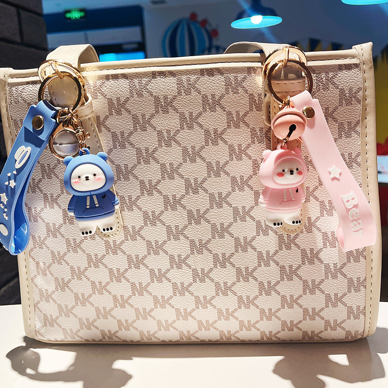 Sweater Small White Bear Pendant Key Chain Cute Accessories Cartoon Doll f207fdcd 7885 44a0 8852 6fc62fe1044b