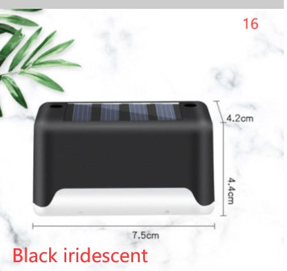 New Upgrade Waterproof LED Solar Fence Lamp Solar Deck Lights Solar Step Light Outdoor For Patio Stairs Garden Pathway Step Y