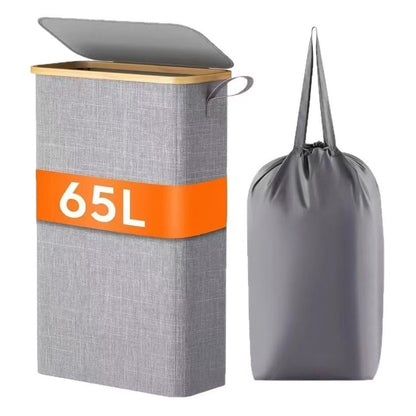 Oxford Cloth Dirty Clothes Folding Dirty Clothes Basket Dustproof With Cover Storage Basket