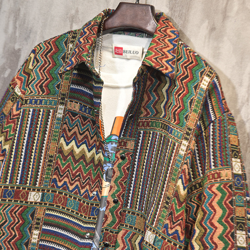 Retro Ethnic Style Long-sleeved Men's Shirt f20c4f4b 4a67 48a3 b67e bd66e0cceec5