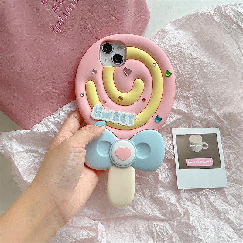 Silicone Phone Case Cute Lollipop Protective Sleeve - 图片 6