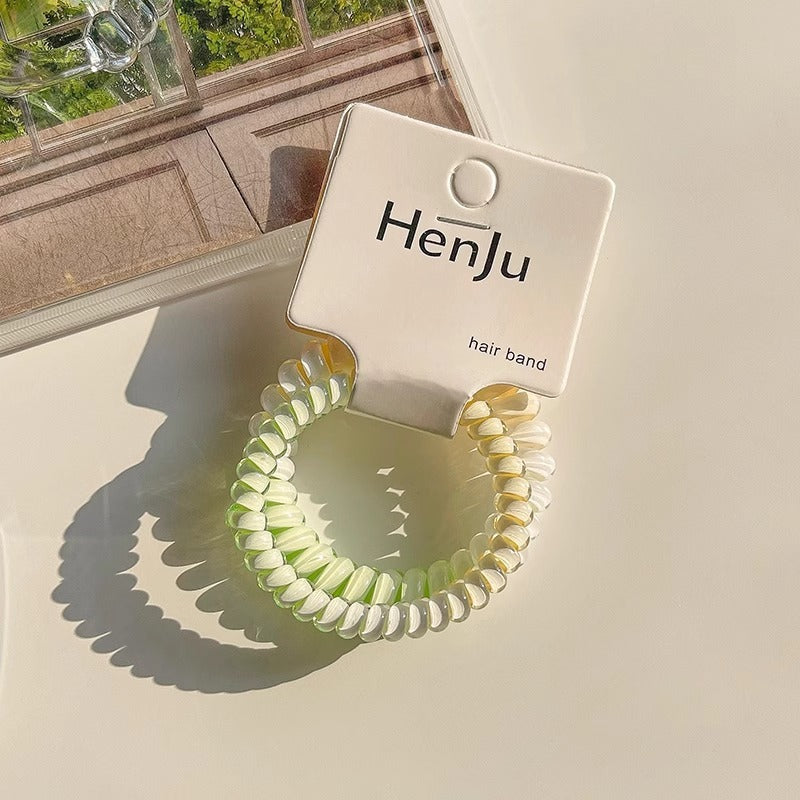 Telephone Wire Hair Ties Hair Rope Hair-binding High Elasticity Not Tight Hair f20e57b5 5b1a 4113 be4b 8f0205f3f3bc