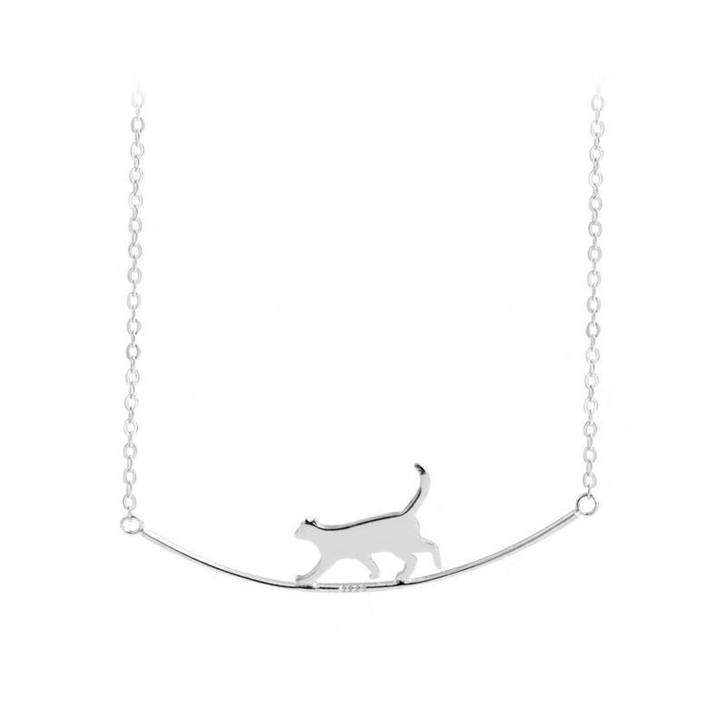 Fashion Jewelry Cute Climbing Cat Pendant Necklace Niche f2105ee3 0ede 4ba4 a651 1218c3bda0c7