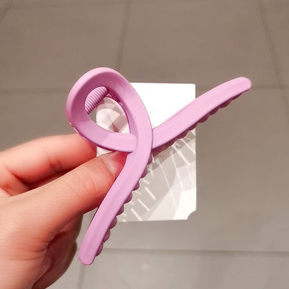 Frosted Clip Large Hair Clip Back Head Hair Clip Female Temperament Plate Hair Clip f2130b3e 2866 40c6 a9c4 7e87e17476fa