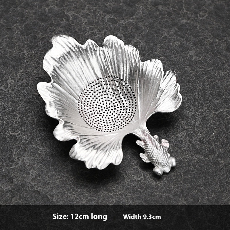 Creative Tea Strainer Tin Tea Funnel Pure Tin Tea Set f21ad9e3 45d0 4c16 8823 63ccaa968994 trans
