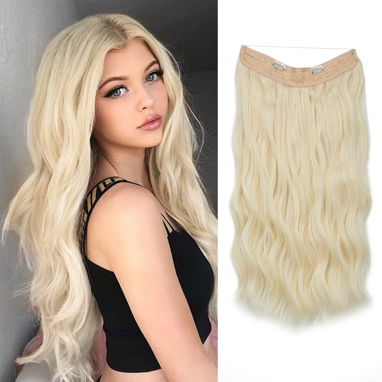 European And American Style Women Corn Curler Fishing Thread Long Curly Hair  Wig f221ba8d d2f1 4d95 8072 48444b528f48