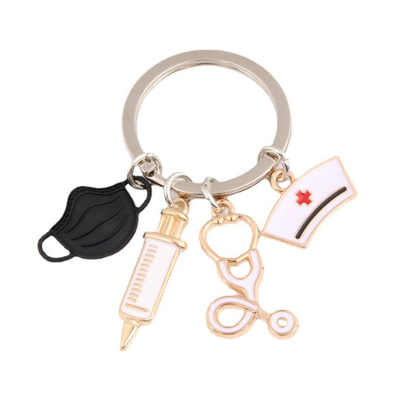Mask Syringe Stethoscope Nurse Keychain f258ef54 6fd9 4ba3 bdc7 5be766a57205
