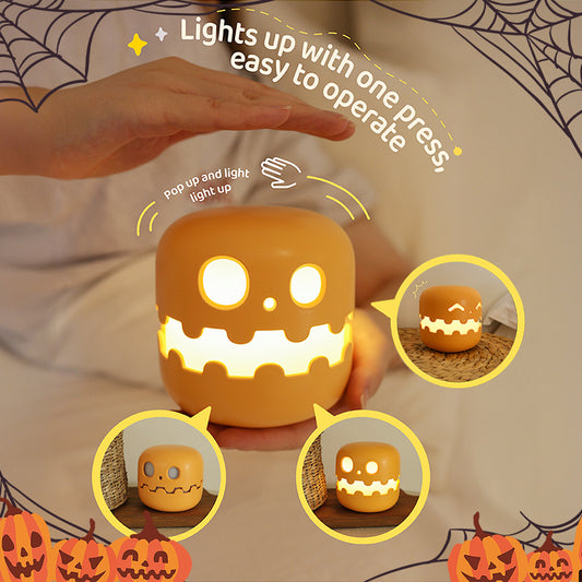Pumpkin Lamp Bedside Halloween Funny Decoration Ambience Light For Bedrooms Living Room Decoration Kids Birthday Gift Hallowe