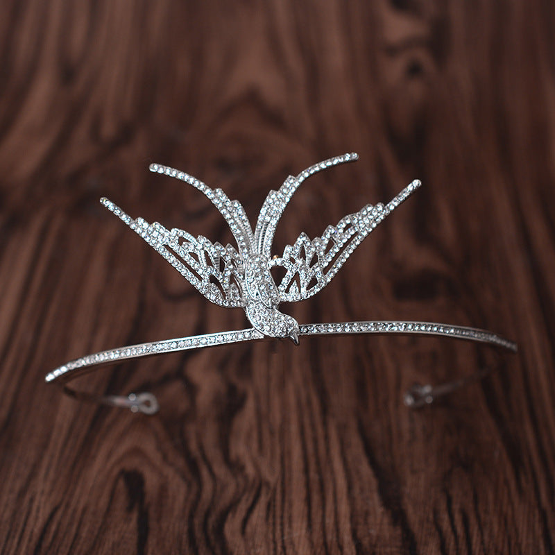 Simple Rhinestone Silver Headband Crown f266908b b528 4269 90e5 3a5d520fcf70