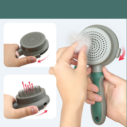 Pet Hair Removal Comb Cat Brush Self Cleaning Slicker Brush Hair Removal Double-sided Massage f26b083e e22b 4ff0 b1a2 98c52ae