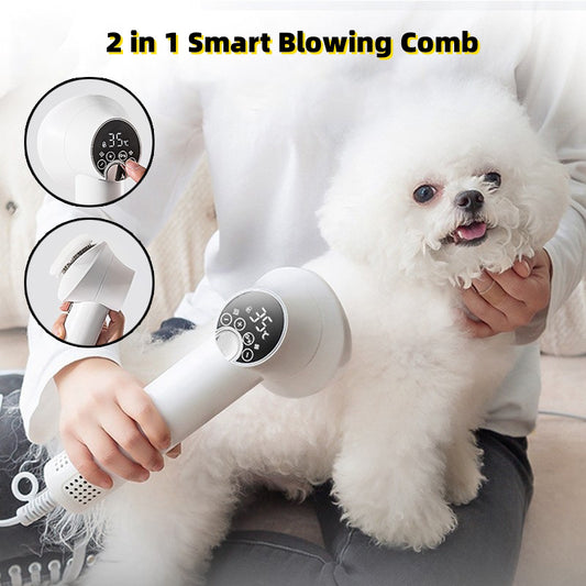 Smart Pet Hair Dryer Dog Golden Retriever Cat Grooming Hairdressing Blow & Comb Silent No Harm Pet Cleaning Supplies Pet Prod