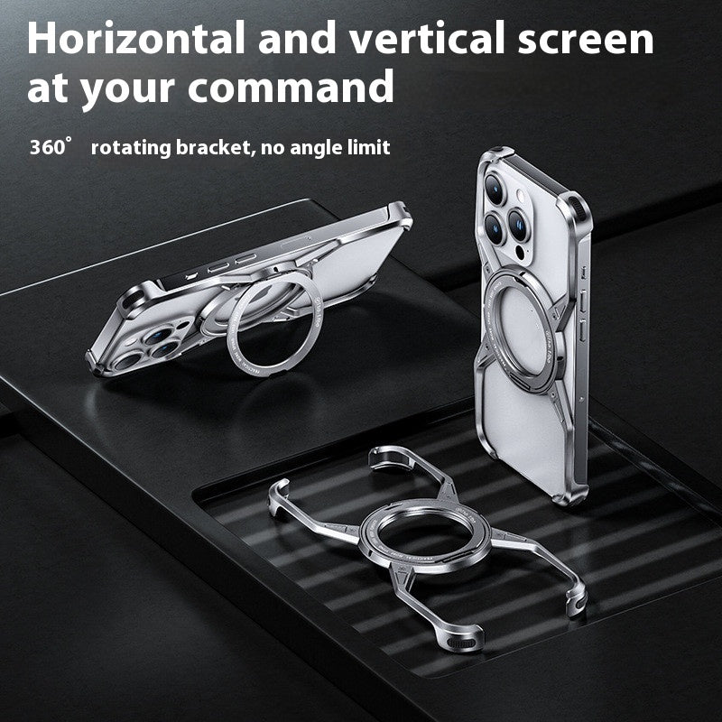 Anti-fall Heat Dissipation Metal Phone Case Mechanical Arm Protective Shell - 图片 1
